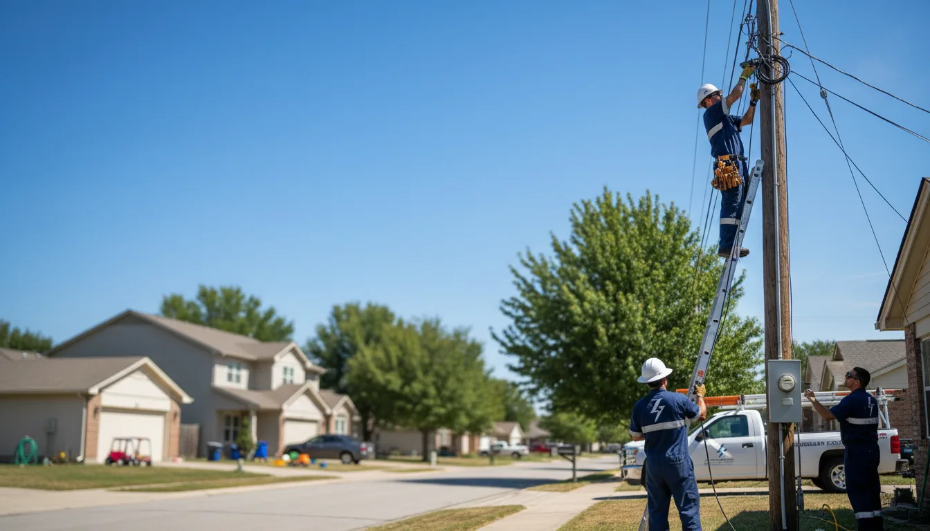 Residential electrician providing installation services in Evansville, IN